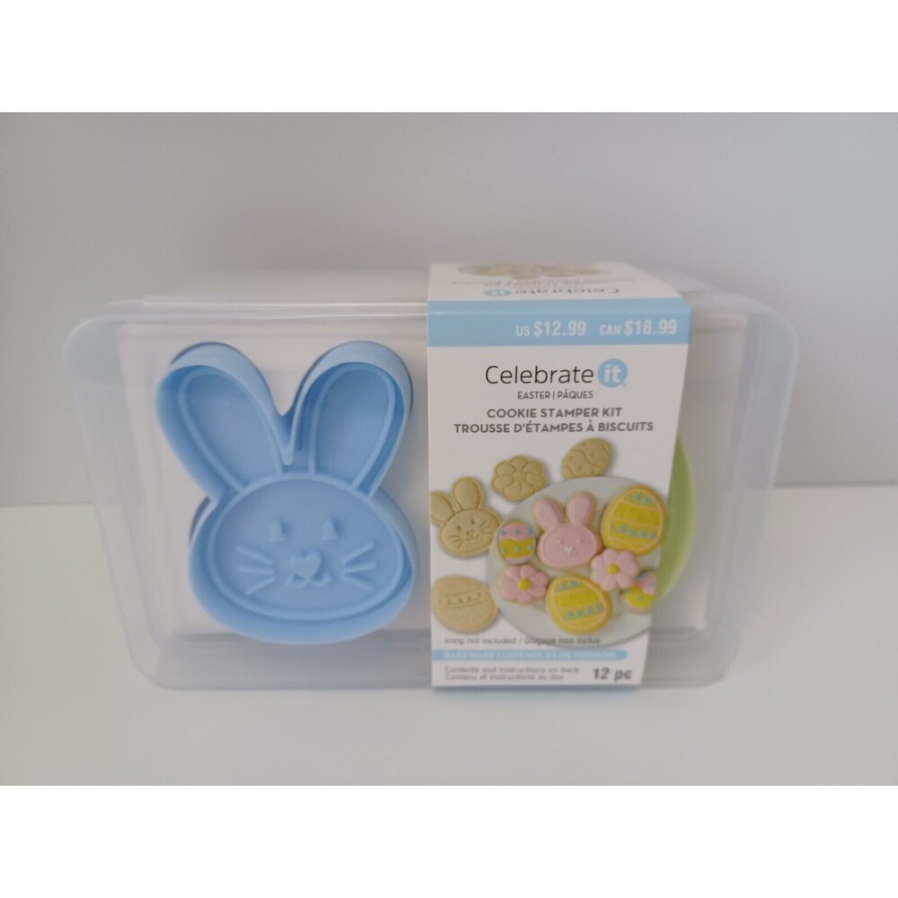 NEW Celebrate It Easter Cookie Stamper Kit‎ Bakeware 12 PC